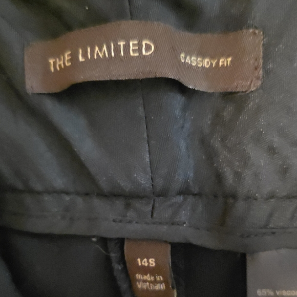 Lot Of 4 Limited Cassidy Black Boot Cut Pants Sz 14 Short. - Picture 2 of 14